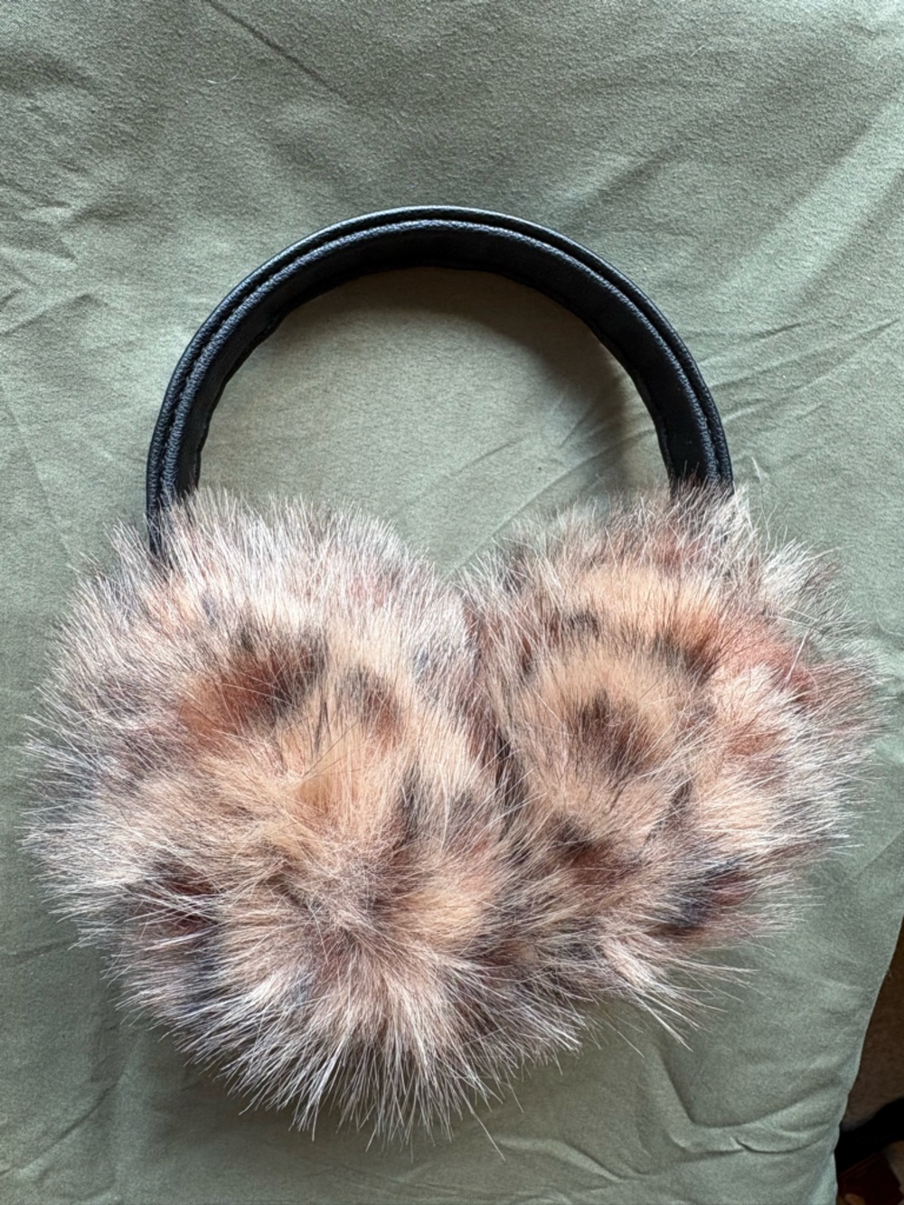 Target Leopard-Print Faux Fur Earmuffs with Black Headband